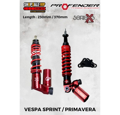 Phuộc Profender Xseries Vespa Sprint / Primavera ( Màu Đỏ )