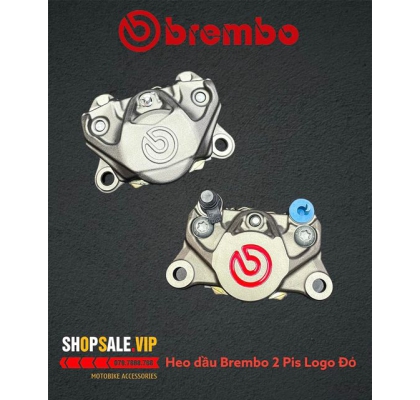 Heo Brembo 2Pis Logo Đỏ